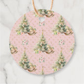 Whimsical Winter Onederland Weihnachten Danke Geschenkanhänger (Rückseite)