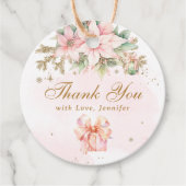 Whimsical Winter Onederland Weihnachten Danke Geschenkanhänger (Vorderseite)