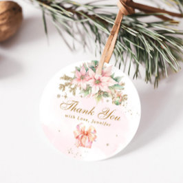 Whimsical Winter Onederland Weihnachten Danke Geschenkanhänger