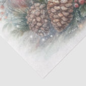 Whimsical Winter Rabbit Weihnachtsbaum Decoupage Seidenpapier (Ausschnitt)