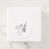 Whimsical Winter Santa Polar Bear Baby Shower Geschenkanhänger (Beispiel)