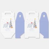 Whimsical Winter Santa Polar Bear Baby Shower  Geschenkschachtel (Ungeklappt)