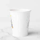 Whimsical Winter Santa Polar Bear Baby Shower Pappbecher (Rechts)