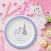 Whimsical Winter Santa Polar Bear Baby Shower  Pappteller (Party)