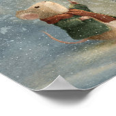  Whimsical Winter Storybook kids Poster (Ecke)