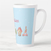 Whimsical Winter Street Urlaub Milchtasse (Rechts)
