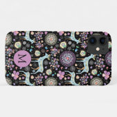 Whimsical Winter Tauschschschneeflocken Muster Mon Case-Mate iPhone Hülle (Rückseite (Horizontal))