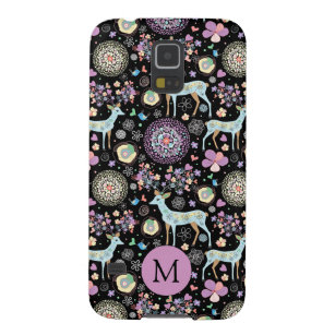 Whimsical Winter Tauschschschneeflocken Muster Mon Galaxy S5 Cover