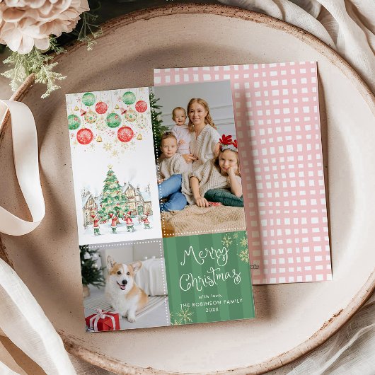 Whimsical Winter Village Frohe Weihnachten 2 Foto