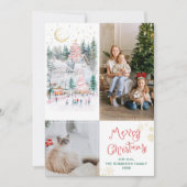 Whimsical Winter Village Frohe Weihnachten 2 Foto (Vorderseite)