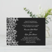 Whimsical Winter Wedding Einladung (Stehend Vorderseite)