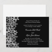 Whimsical Winter Wedding Einladung (Vorne/Hinten)