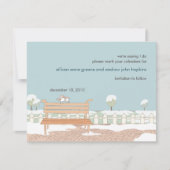 Whimsical Winter Wedding Save the Date Card (Vorderseite)