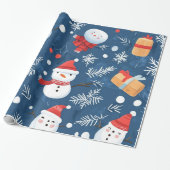 Whimsical Winter Weihnachtsmuster Geschenkpapier (Ungerollt)