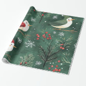 Whimsical Winter Weihnachtsmuster Geschenkpapier (Ungerollt)