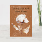 Whimsical Winter Wishes Snowy Greeting Card Karte (Vorderseite)