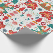 Whimsical Winter Wonders Wrapping Paper Geschenkpapier (Ecke)