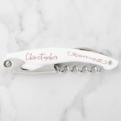 Whimsical Wirbel Doodle jede Colour Wedding Party Kellnermesser (Vorderseite)