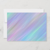 Whimsical Wisps | Holo Fairy Ombre Regenbogendusch Einladung (Rückseite)