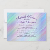 Whimsical Wisps | Holo Fairy Ombre Regenbogendusch Einladung (Vorderseite)