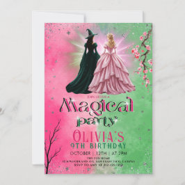 Whimsical Witch Birthday Party Einladung