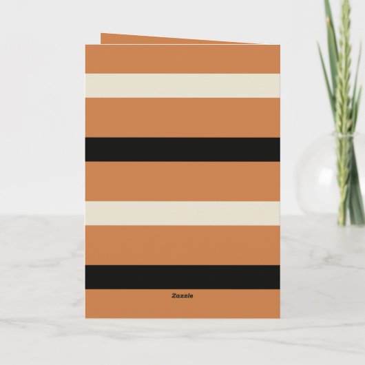 Whimsical Witch Fall Foliage Happy Halloween Karte (Rückseite)