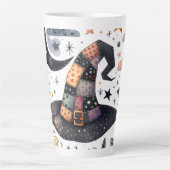 Whimsical Witch Hat und Himmelsmagie Milchtasse (Vorderseite)