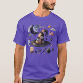 Whimsical Witch Hat und Himmelsmagie T-Shirt (Vorderseite)