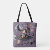 Whimsical Witch Hat und Himmelsmagie Tasche (Rückseite)