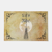 Whimsical Witchy Full Moon Fußmatte (Vorderseite)