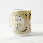 Whimsical Witchy Full Moon Kaffeetasse (Vorderseite Links)