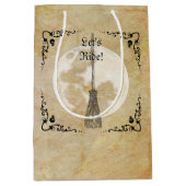 Whimsical Witchy Full Moon Mittlere Geschenktüte (Vorderseite)