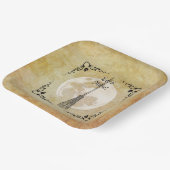 Whimsical Witchy Full Moon Pappteller (Gewinkelt)