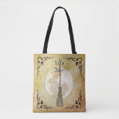 Whimsical Witchy Full Moon Tasche (Vorderseite)