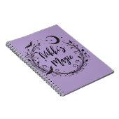 Whimsical Witchy Wiccan Herb Magic Halloween Notizblock (Rechte Seite)