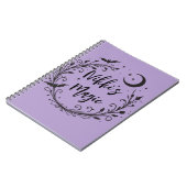 Whimsical Witchy Wiccan Herb Magic Halloween Notizblock (Linke Seite)
