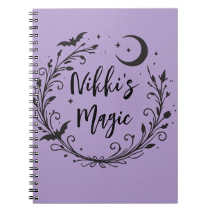 Whimsical Witchy Wiccan Herb Magic Halloween Notizblock