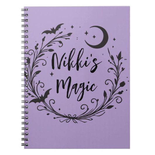 Whimsical Witchy Wiccan Herb Magic Halloween Notizblock (Vorderseite)