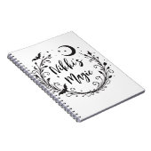 Whimsical Witchy Wiccan Herb Magic Halloween Notizblock (Rechte Seite)