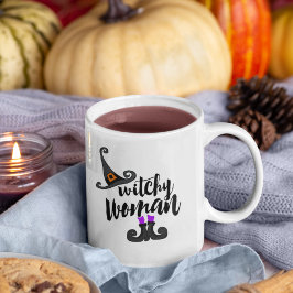 Whimsical Witchy Woman Halloween Kaffeetasse