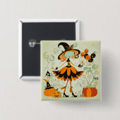 whimsical/witz/kürbis/fall button (Vorne & Hinten)