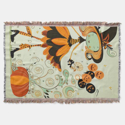 whimsical/witz/kürbis/fall decke (Vorderseite)