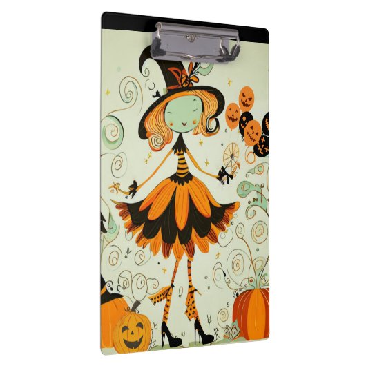 whimsical/witz/kürbis/fall klemmbrett (Rechts)