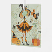 whimsical/witz/kürbis/fall ornament aus glas (Vorderseite links)