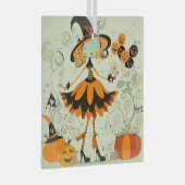 whimsical/witz/kürbis/fall ornament aus glas (Vorderseite Rechts)