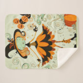 whimsical/witz/kürbis/fall sherpadecke (Vorderseite (Horizontal))