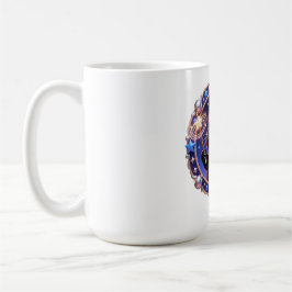 Whimsical Wizard Cat Magical Portrait Art Print Kaffeetasse