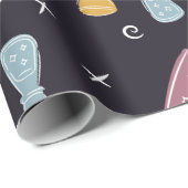 Whimsical Wizard Hat Wrapping Paper Geschenkpapier (Rolleneckpunkt)