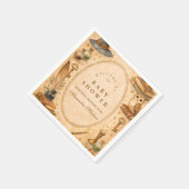 Whimsical Wizard Magic Baby Shower Serviette (Ecke)