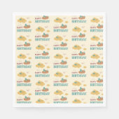 Whimsical Wolken farbenfrohe Glückwünsche zum Gebu Serviette (Vorderseite)